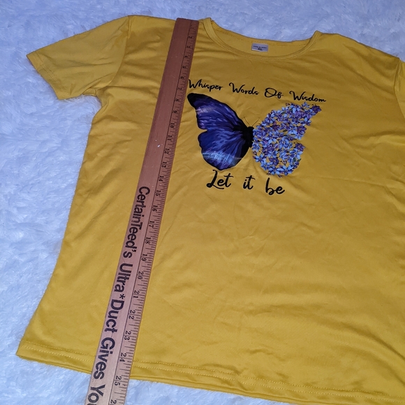 Whisper words of wisdom let it be yellow t-shirt - Picture 8 of 11